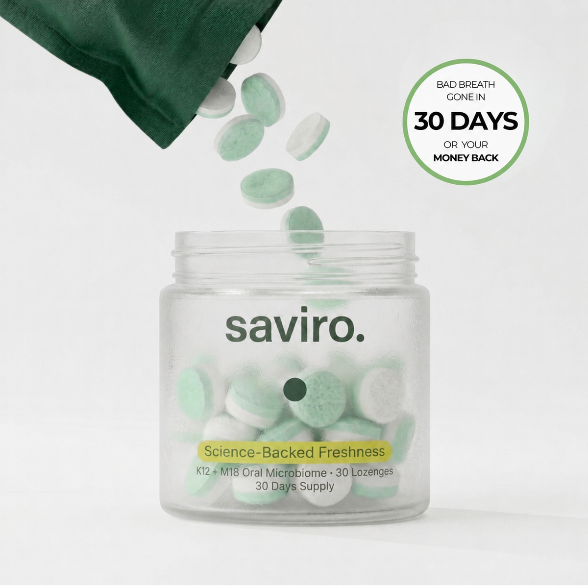 Saviro OS-01 Oral Probiotics K12 and M18 lozenges